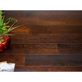 Plank Prefinished Engineered Floating Hardwood Wood Floor Flooring-White Oak Carbonized Oiled